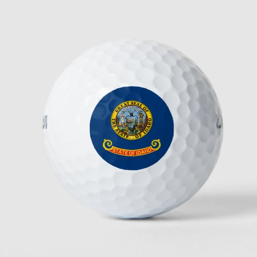 Vlag van de Idaho-staat Golfballen (Voorkant)