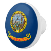 Vlag van de Idaho-staat Keramische Knop (Rechts)