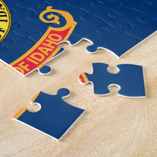 Vlag van de Idaho-staat Legpuzzel (Zijkant)