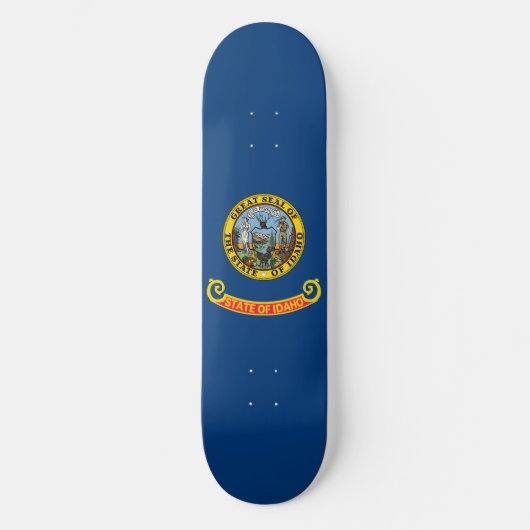 Vlag van de Idaho-staat Persoonlijk Skateboard (Voorkant)