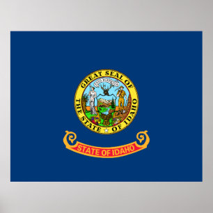 vlag van de Idaho-staat Poster