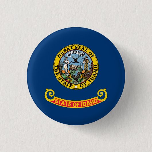 Vlag van de Idaho-staat Ronde Button 3,2 Cm (Voorkant)