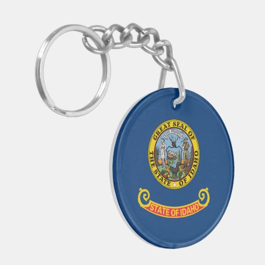 Vlag van de Idaho-staat Sleutelhanger (Voorkant Links)