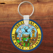 Vlag van de Idaho-staat Sleutelhanger (Voorkant)