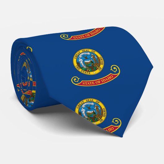 Vlag van de Idaho-staat Stropdas (Opgerold)