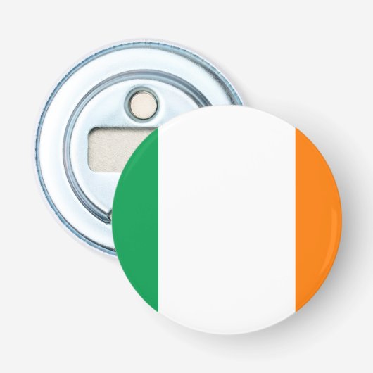 Vlag van de Ierse flessenopener Button Flesopener (Voorkant)