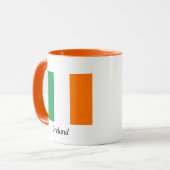 Vlag van de Ierse koffie-Mok Mok (Voorkant links)