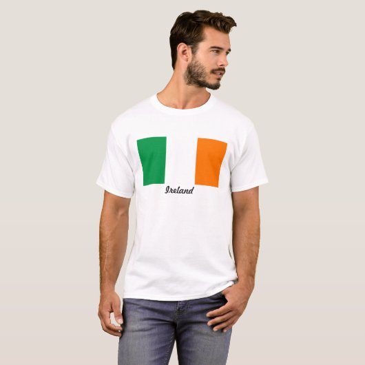 Vlag van de Ierse Mannen T-Shirt (Voorkant volledig)