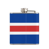 Vlag van de IJslandse vinylwikkel Heupfles (Achterkant)