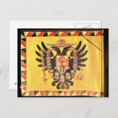 vlag van de Imperial Habsburg-dynastie, c.1700 Briefkaart (Voorkant / Achterkant)