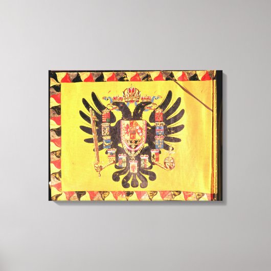 vlag van de Imperial Habsburg-dynastie, c.1700 Canvas Afdruk (Voorkant)