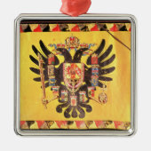 vlag van de Imperial Habsburg-dynastie, c.1700 Metalen Ornament (Voorkant)