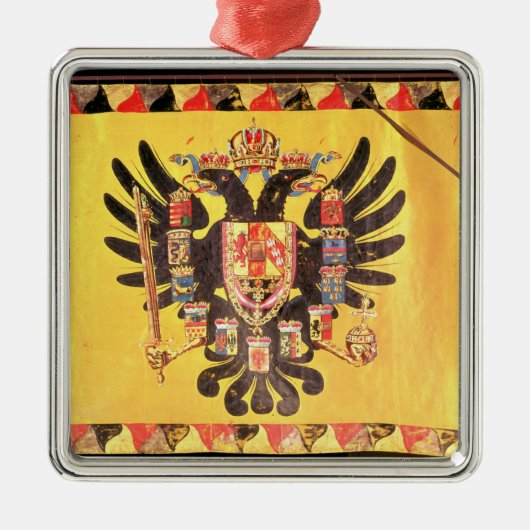vlag van de Imperial Habsburg-dynastie, c.1700 Metalen Ornament (Voorkant)