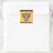 vlag van de Imperial Habsburg-dynastie, c.1700 Vierkante Sticker (Tas)