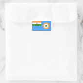 Vlag van de Indiase luchtmacht Ronde Sticker (Tas)
