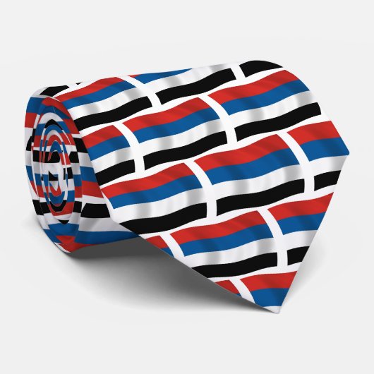 Vlag van de inheemse volken van Colombia stropdas (Opgerold)