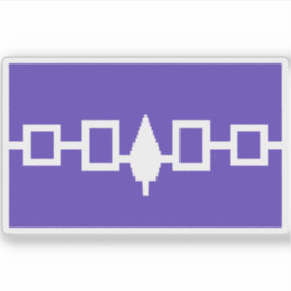 Vlag van de Iroquois Confederatie (Haudenosaunee) Sticker