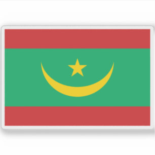 Vlag van de Islamitische Republiek Mauritanië Sticker