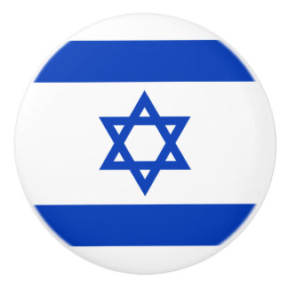 Vlag van de Israëlische keramische knop