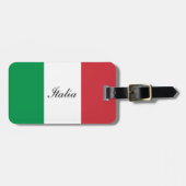 Vlag van de Italiaanse reiziger Bagagelabel (Voorkant horizontaal)