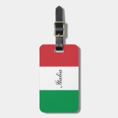 Vlag van de Italiaanse reiziger Bagagelabel (Voorkant verticaal)