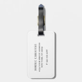 Vlag van de Italiaanse reiziger Bagagelabel (Achterkant verticaal)