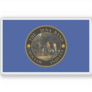 Vlag van de Jena Band of Choctaw Indians, Verenigd Sticker