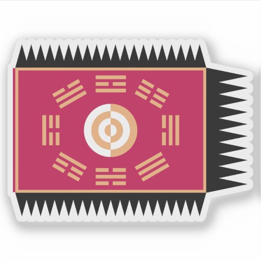 Vlag van de Joseon-dynastie Sticker (Voorkant)