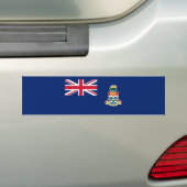 Vlag van de Kaaimaneilanden Bumpersticker (Op auto)