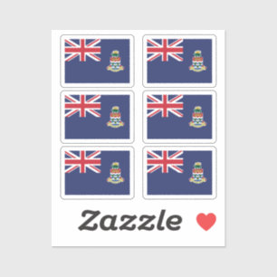 Vlag van de Kaaimaneilanden Collectie pack van 6 Sticker