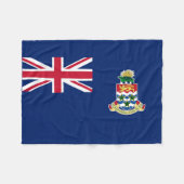Vlag van de Kaaimaneilanden Fleece Deken (Voorkant (Horizontaal))