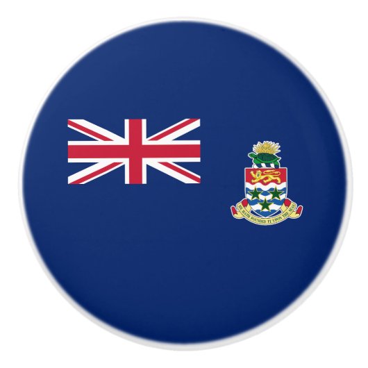 Vlag van de Kaaimaneilanden Keramische Knop (Voorkant)