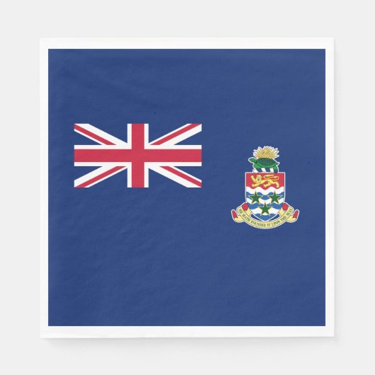 Vlag van de Kaaimaneilanden Servet (Voorkant)