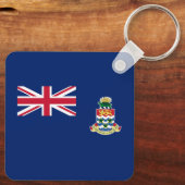 Vlag van de Kaaimaneilanden Sleutelhanger (Achterkant)