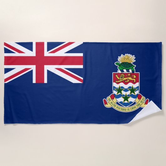 Vlag van de Kaaimaneilanden Strandlaken (Voorkant)