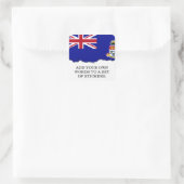 Vlag van de Kaaimaneilanden Vierkante Sticker (Tas)