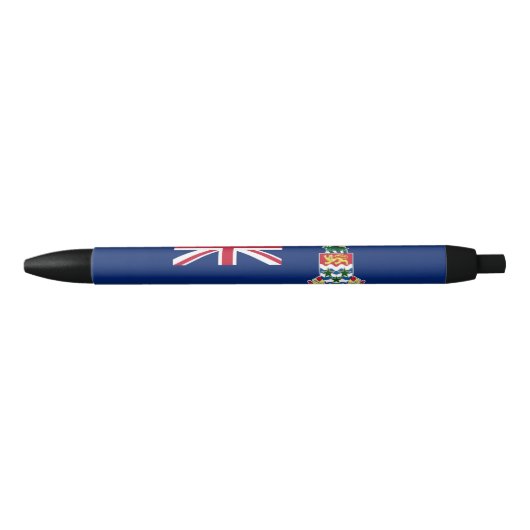 Vlag van de Kaaimaneilanden Zwarte Inkt Pen (Voorkant)