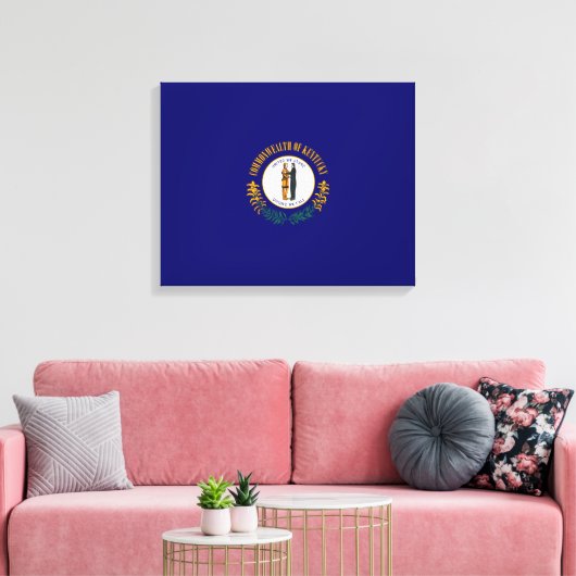Vlag van de Kentucky-staat Canvas Afdruk (Insitu (Woonkamer))