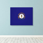 Vlag van de Kentucky-staat Canvas Afdruk (Insitu (Houten vloer))
