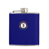 Vlag van de Kentucky-staat Heupfles (Voorkant)