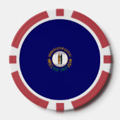 Vlag van de Kentucky-staat Poker Chips (Voorkant)