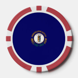 Vlag van de Kentucky-staat Poker Chips