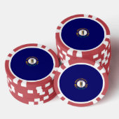 Vlag van de Kentucky-staat Poker Chips (Opstapeling)