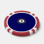 Vlag van de Kentucky-staat Poker Chips (Enkel)