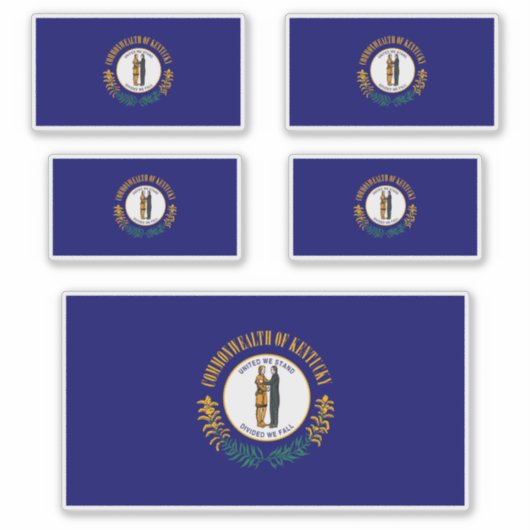 Vlag van de Kentucky-staat Sticker (Voorkant)