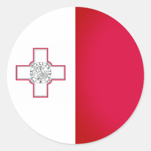 Vlag van de Klassieke Ronde Sticker van Malta