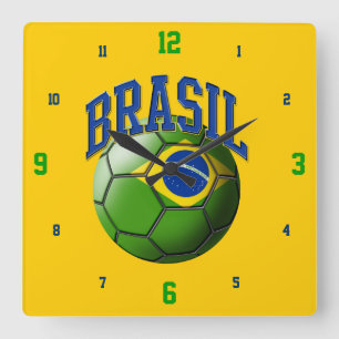 Vlag van de klok van het Voetbal van Brasil