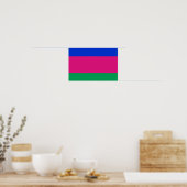 Vlag van de Koebaanse Volksrepubliek Poster (Keuken)