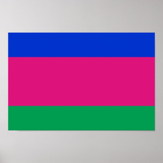 Vlag van de Koebaanse Volksrepubliek Poster (Voorkant)