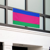 Vlag van de Koebaanse Volksrepubliek Spandoek (Buitenkant Gebouw)